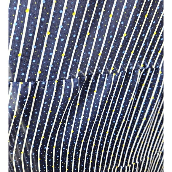 Tommy Girl Womens Navy & White Striped Maxi Sundress Size Small Casual Tiered - Picture 8 of 10